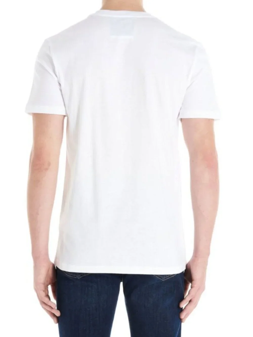 NEW Moschino Distorted Logo Graphic T-Shirt White Men's Size Medium Designer Tee